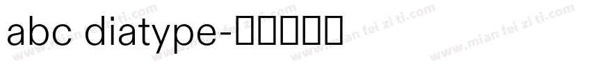 abc diatype字体转换